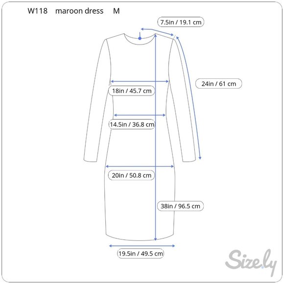 W118 by Walter Baker Dress Office Wear Maroon top gray wool blend skirt sz M - Picture 10 of 10